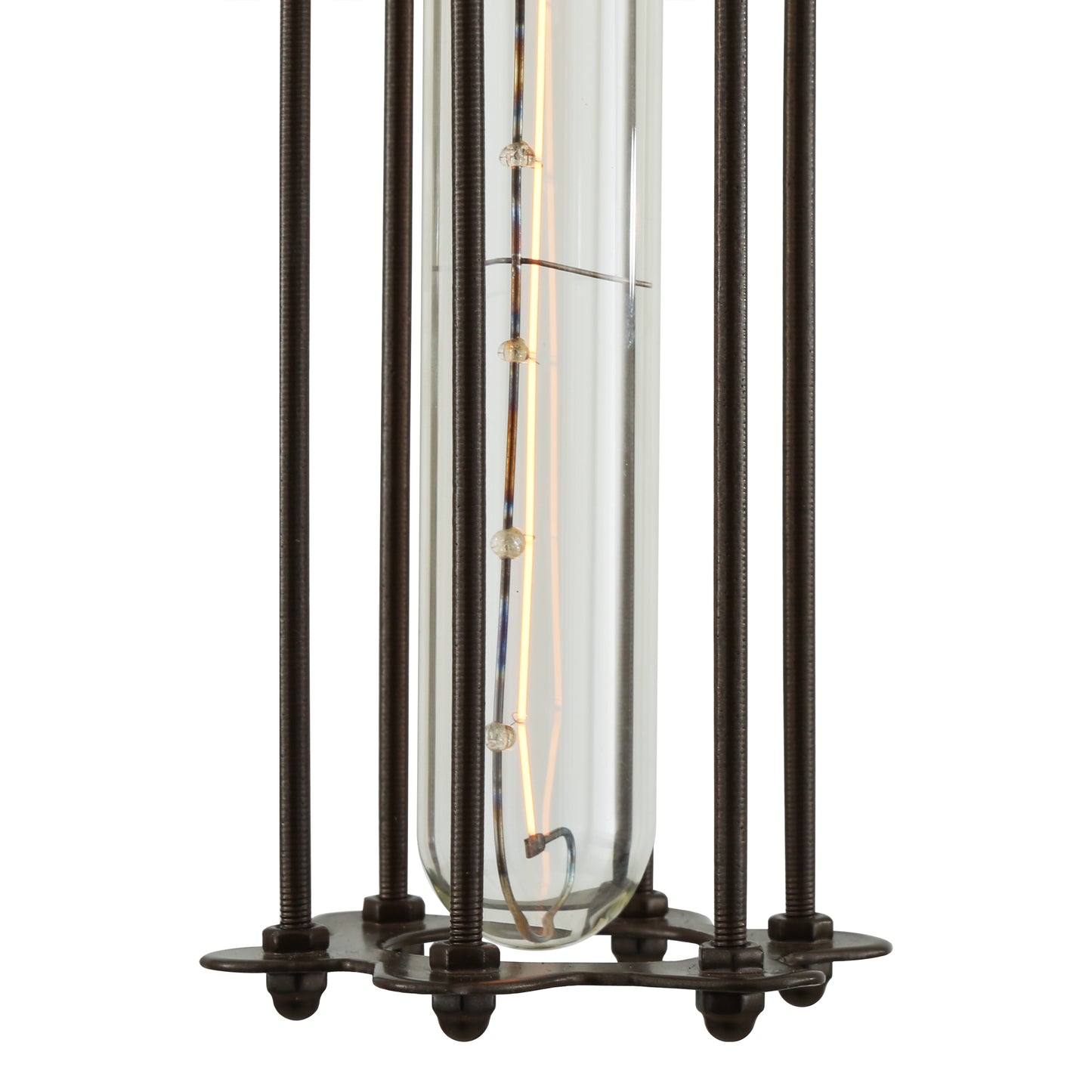Beirut Industrial Slender Cage Pendant Light