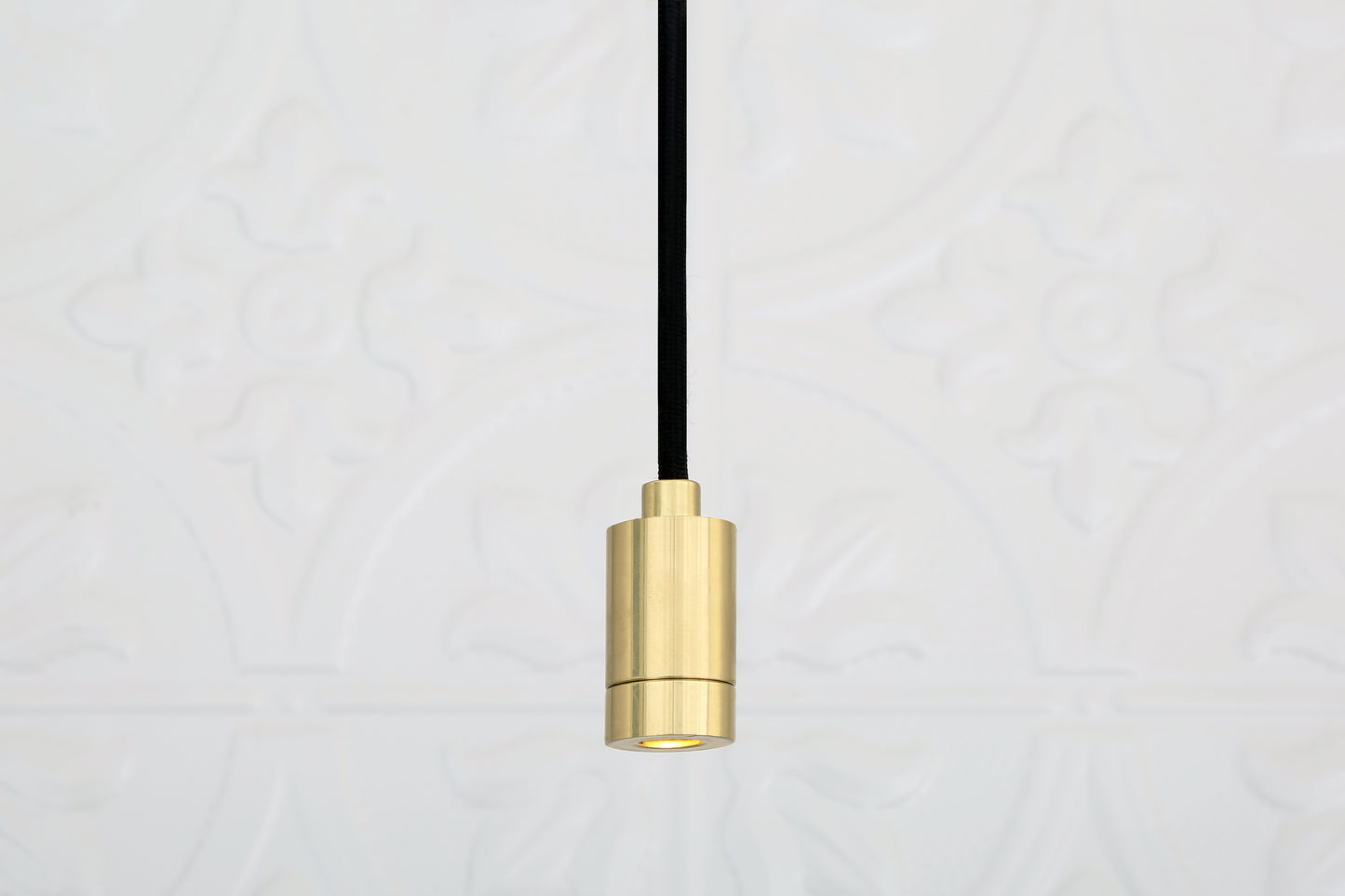 Pori Minimalist Brass Pendant Spotlight