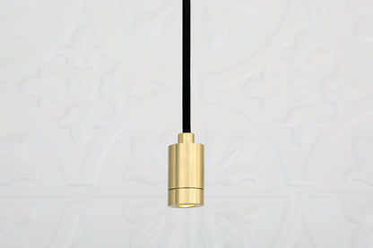 Pori Minimalist Brass Pendant Spotlight