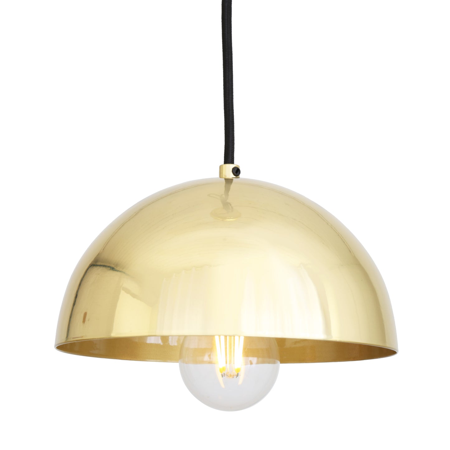 Maua Brass Dome Pendant Light