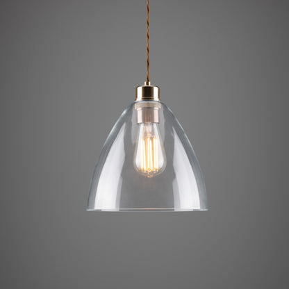 Luang Modern Clear Glass Pendant Light