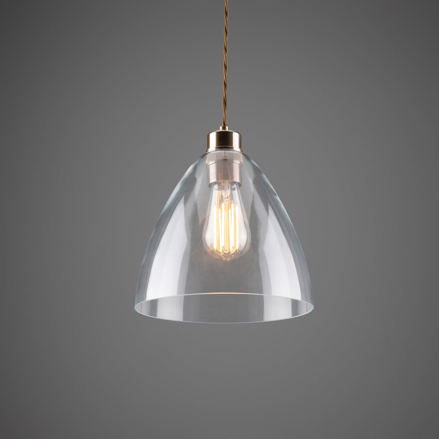 Luang Modern Clear Glass Pendant Light