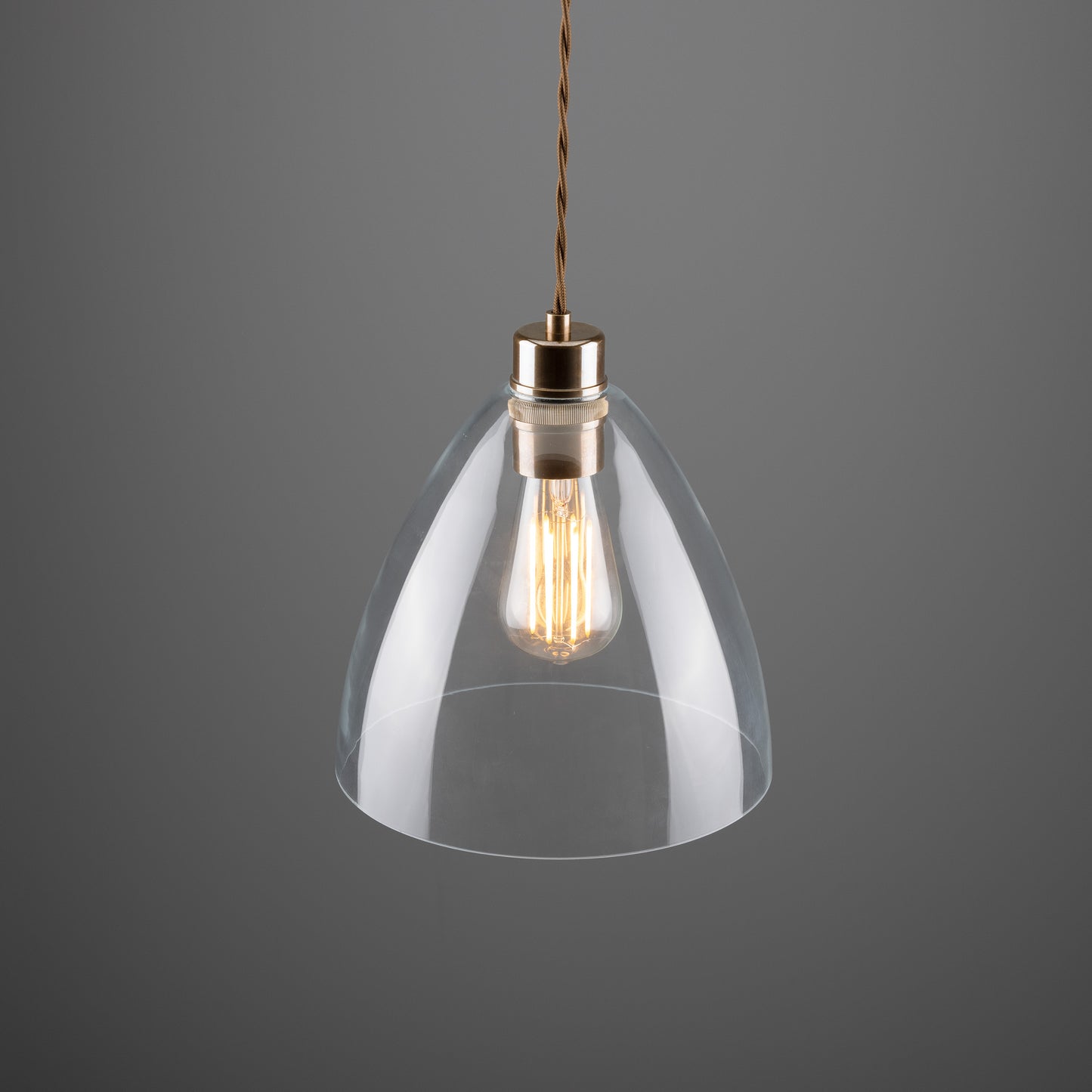 Luang Modern Clear Glass Pendant Light