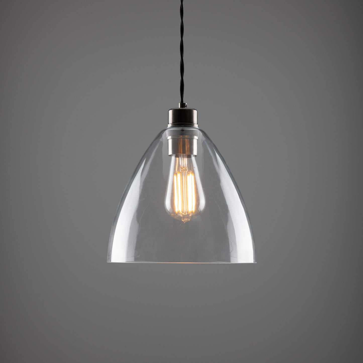 Luang Modern Clear Glass Pendant Light