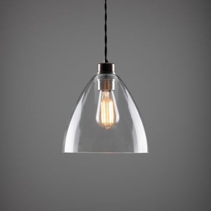 Luang Modern Clear Glass Pendant Light