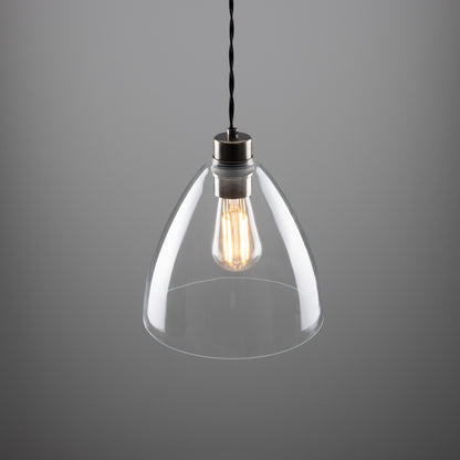 Luang Modern Clear Glass Pendant Light