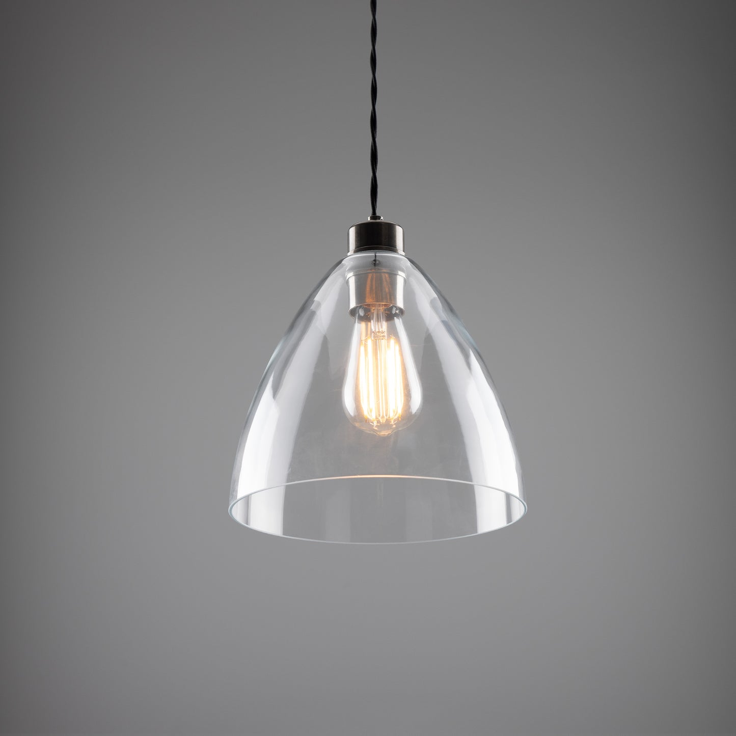 Luang Modern Clear Glass Pendant Light