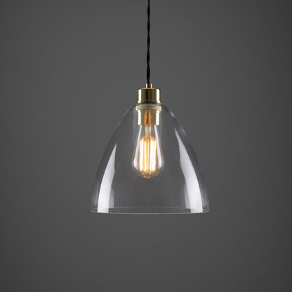 Luang Modern Clear Glass Pendant Light