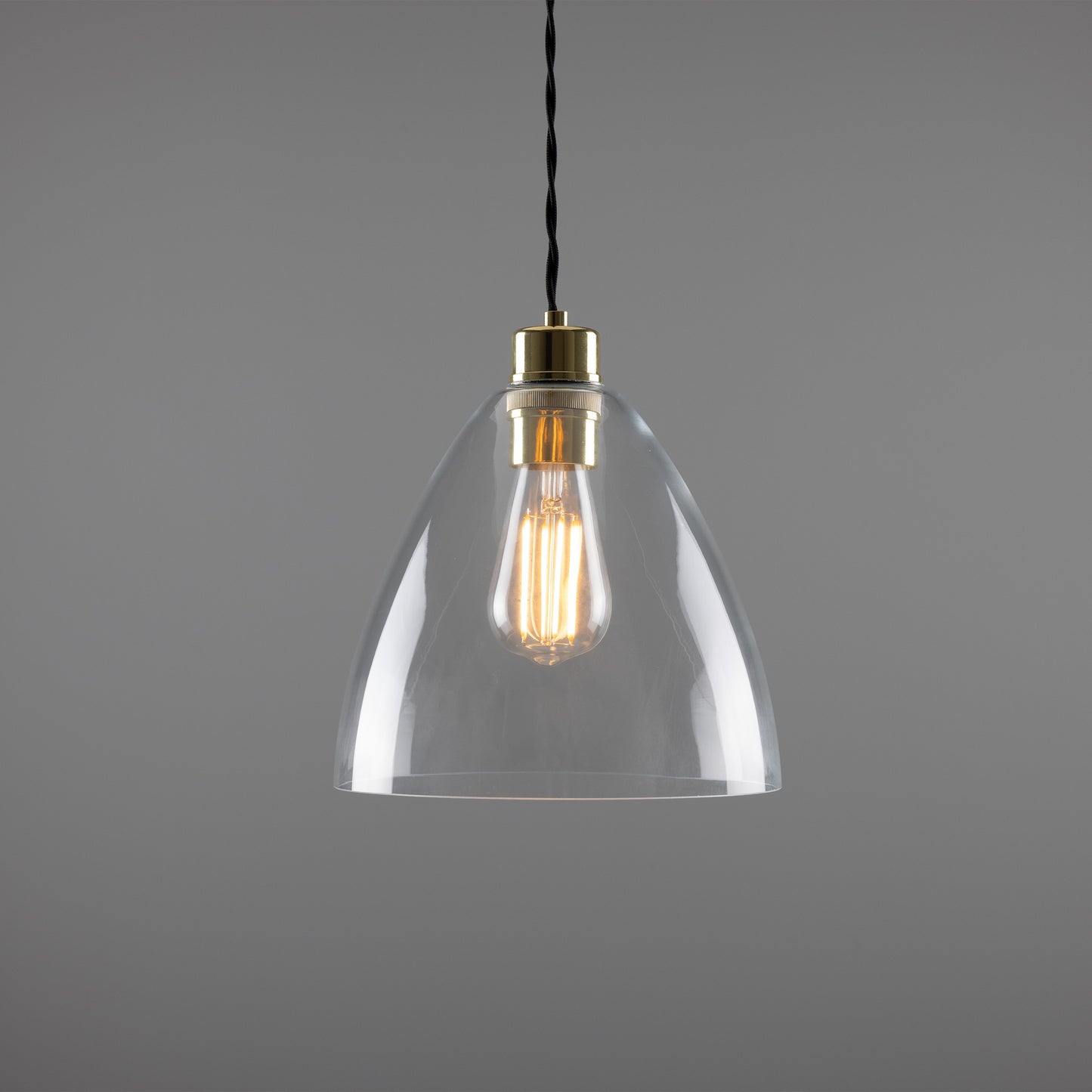 Luang Modern Clear Glass Pendant Light