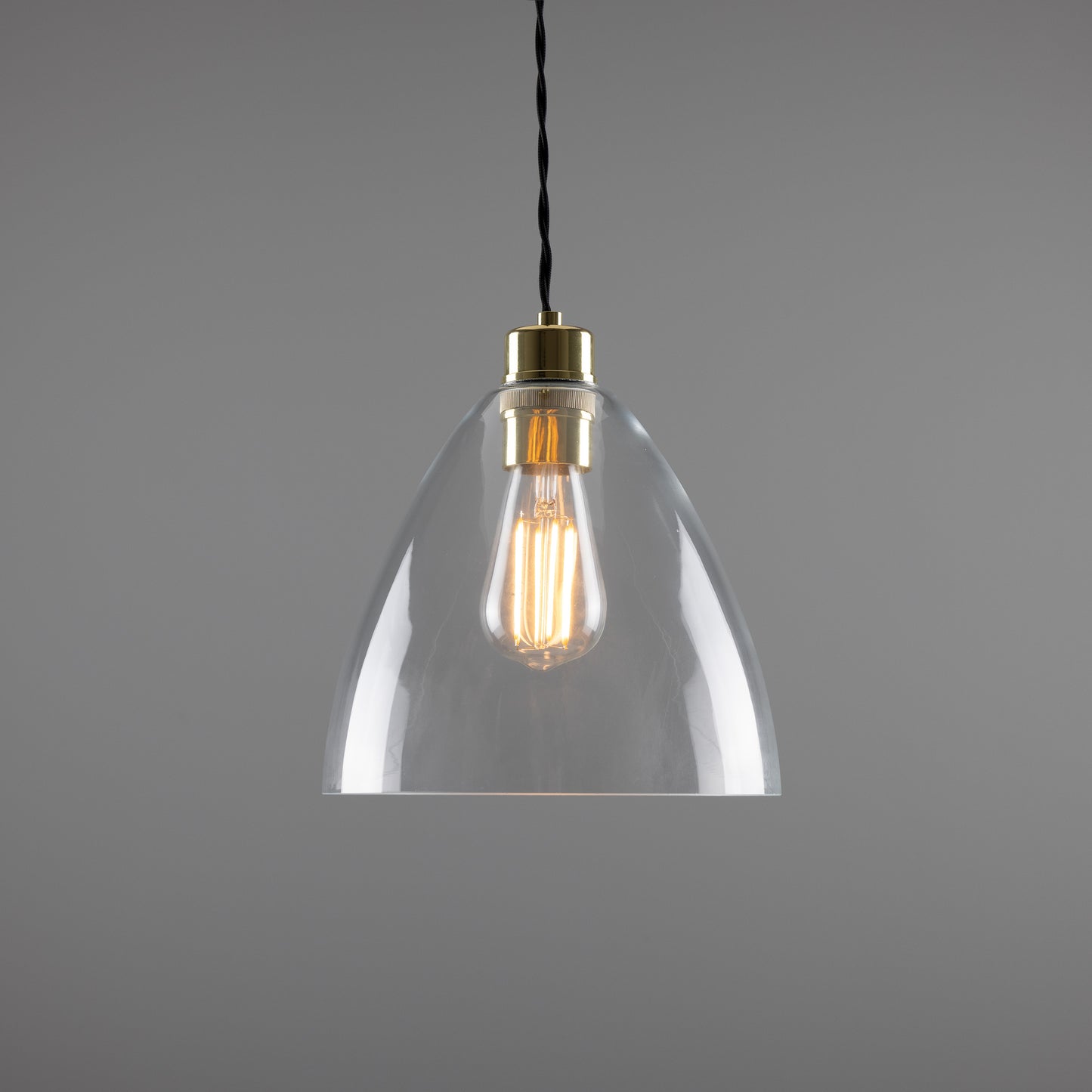 Luang Modern Clear Glass Pendant Light