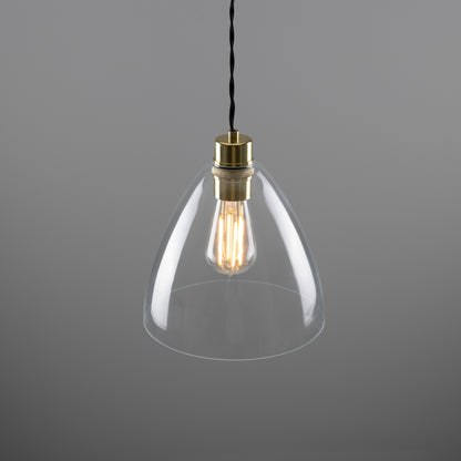 Luang Modern Clear Glass Pendant Light