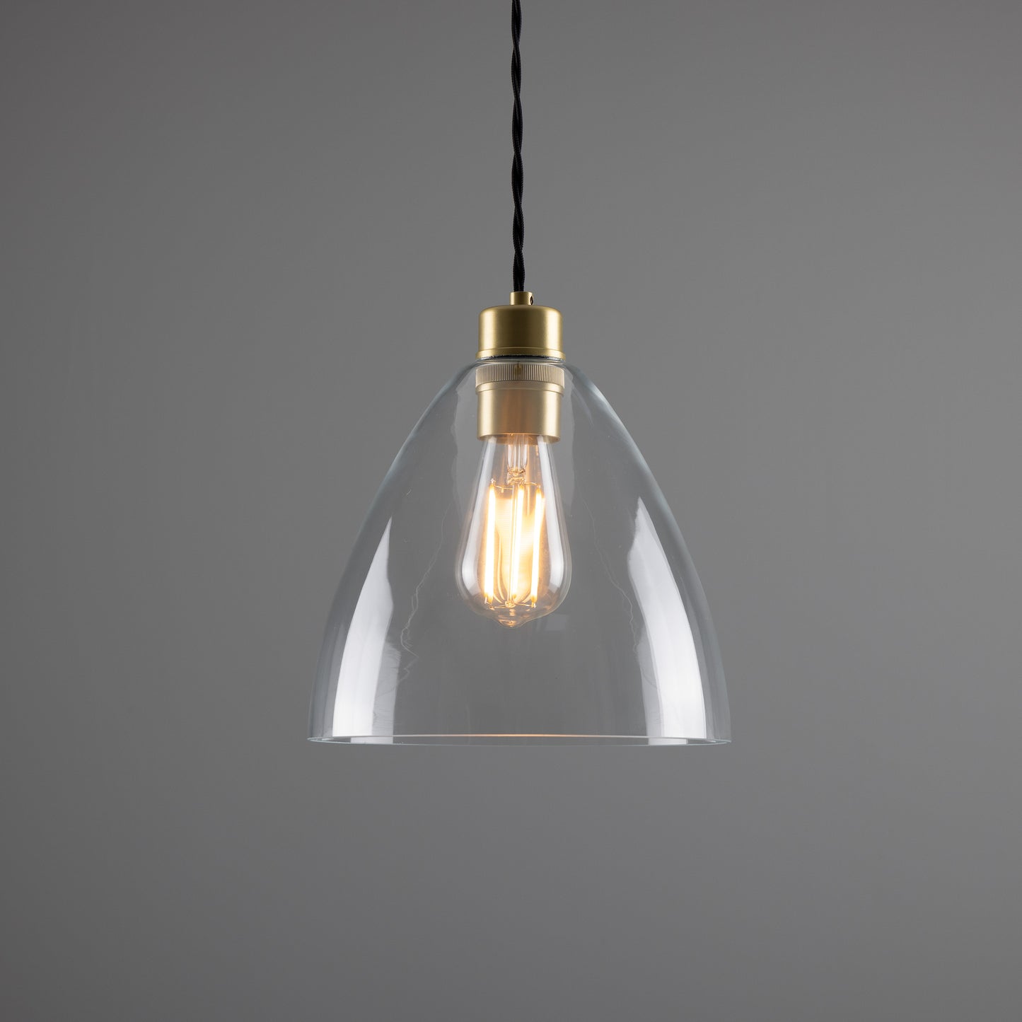 Luang Modern Clear Glass Pendant Light