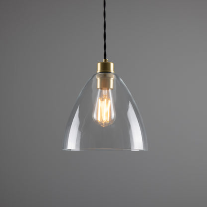 Luang Modern Clear Glass Pendant Light