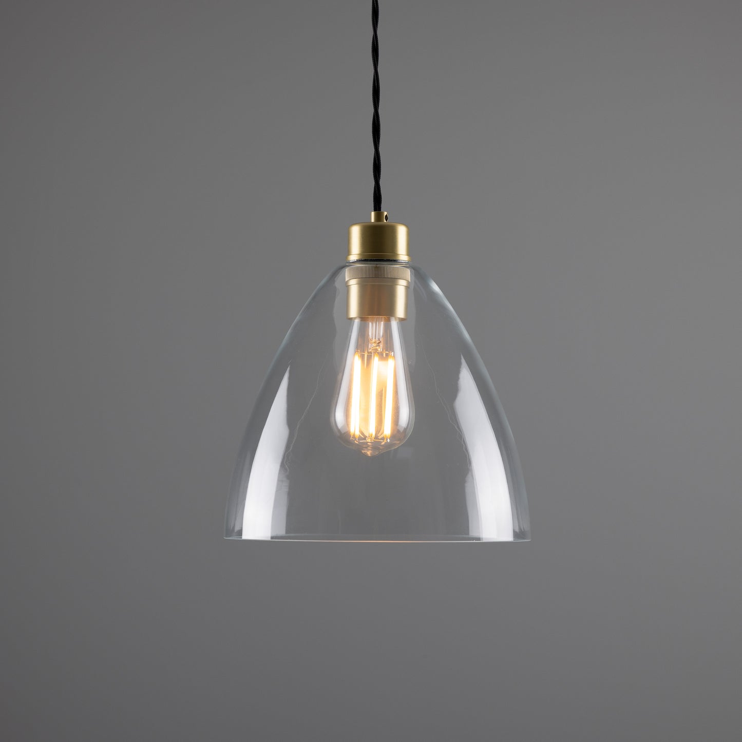 Luang Modern Clear Glass Pendant Light