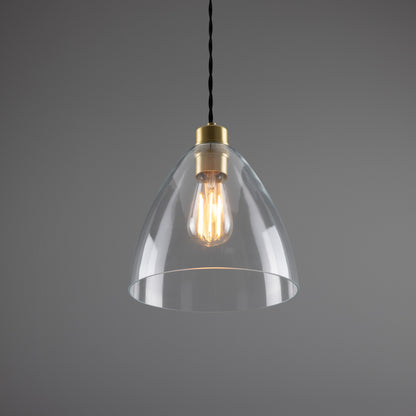 Luang Modern Clear Glass Pendant Light