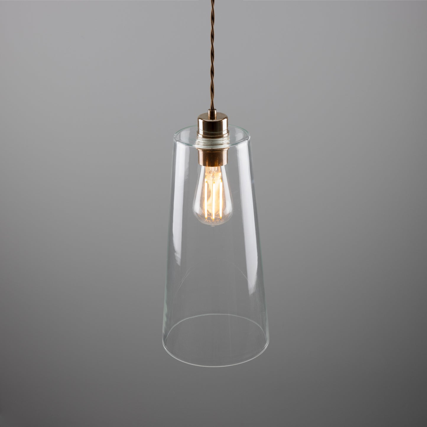 Malang Tall Slender Clear Glass Pendant Light