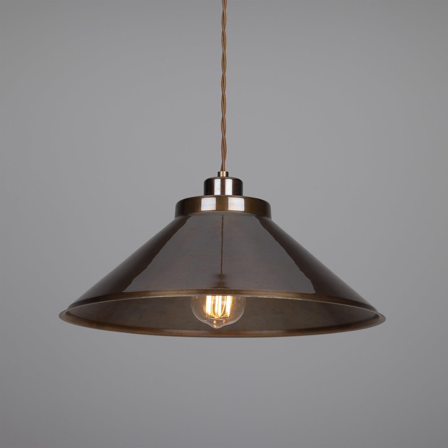 Rio Vintage Brass Pendant Light