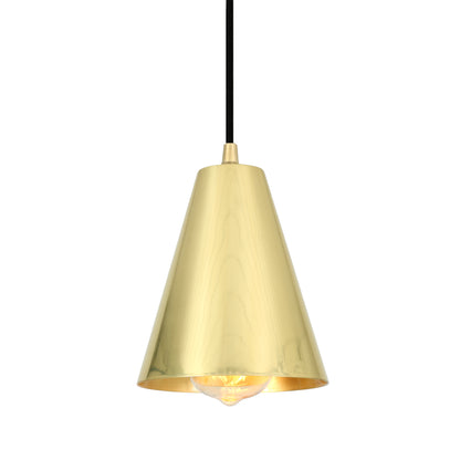 Moya Modern Brass Cone Pendant Light