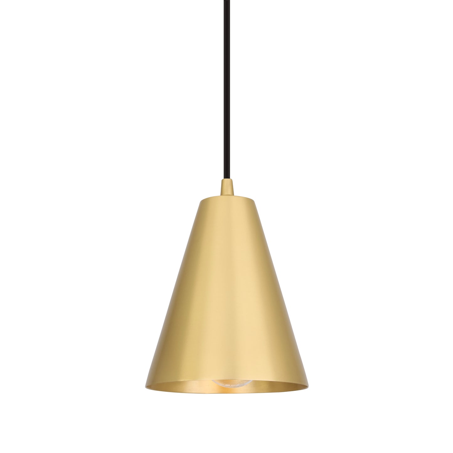 Moya Modern Brass Cone Pendant Light