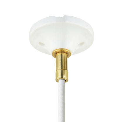 Caltra Modern Ceramic and Brass Pendant Light