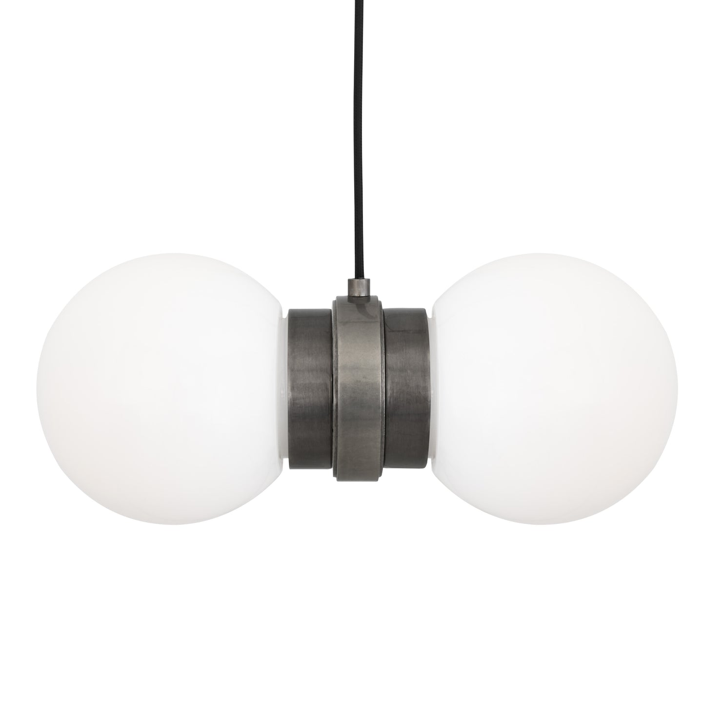 Eske Double Glass Globe Pendant Light