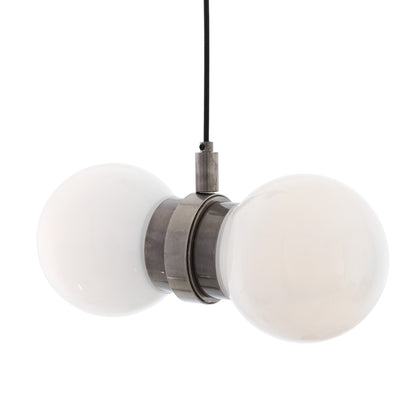 Eske Double Glass Globe Pendant Light