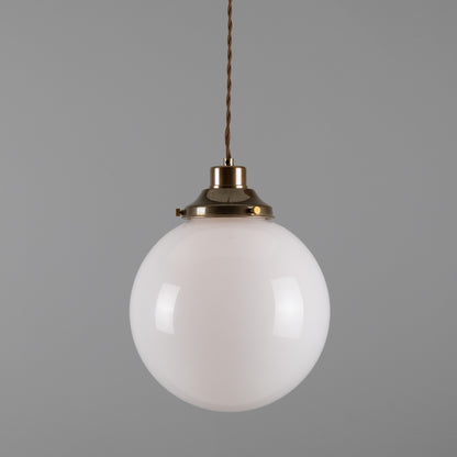 Gentry Opal Glass Globe Pendant Light