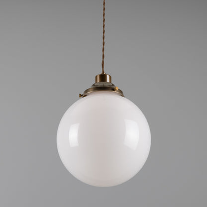 Gentry Opal Glass Globe Pendant Light