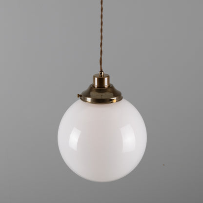 Gentry Opal Glass Globe Pendant Light