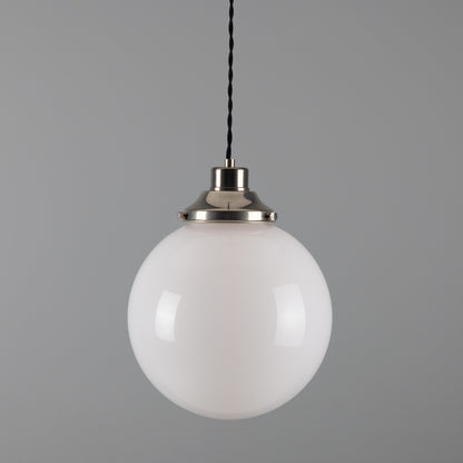 Gentry Opal Glass Globe Pendant Light