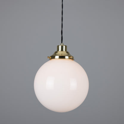 Gentry Opal Glass Globe Pendant Light