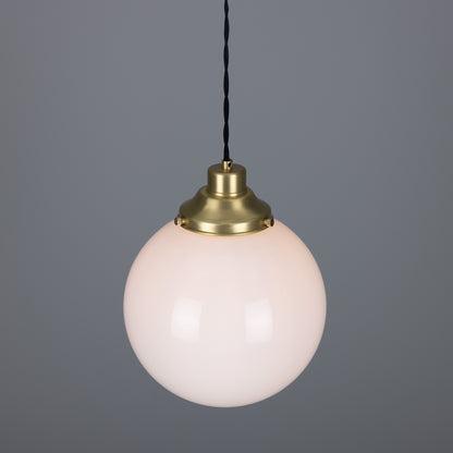 Gentry Opal Glass Globe Pendant Light