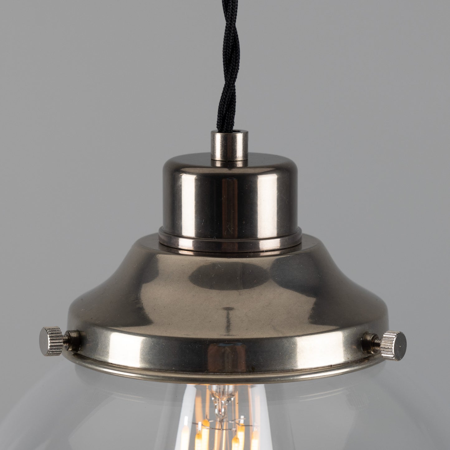 Virginia Clear Glass Globe Pendant Light