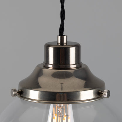 Virginia Clear Glass Globe Pendant Light