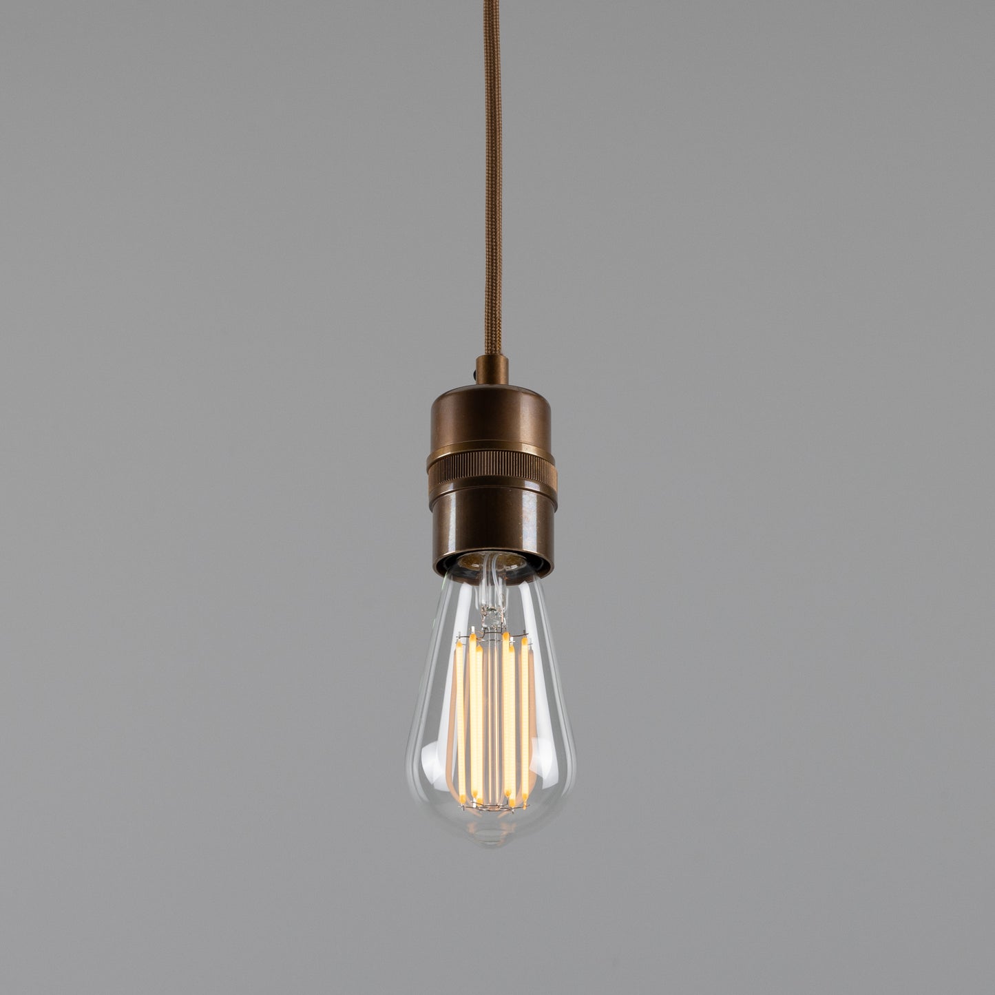 Devon Minimalist Brass Pendant Light