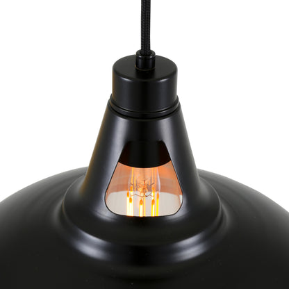 Alma Vintage Black and Copper Pendant Light 31cm