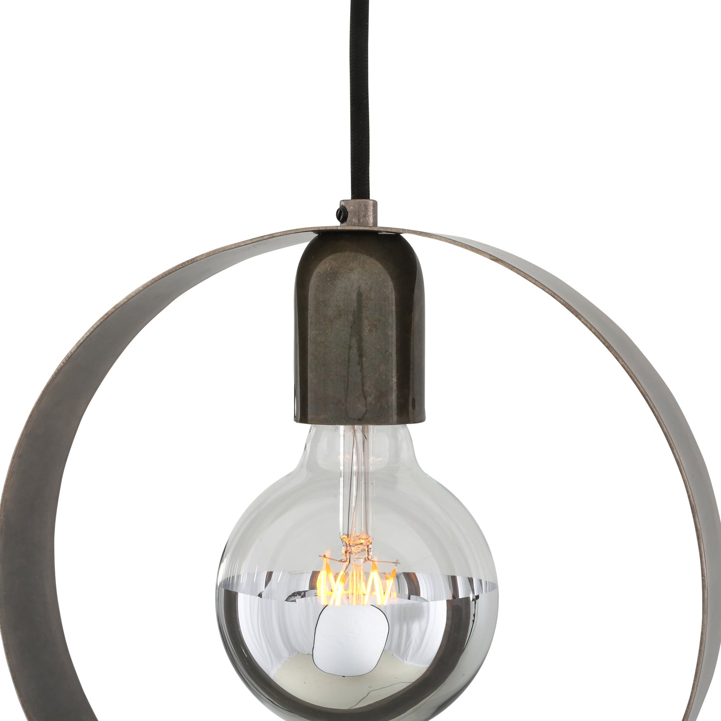 Fossa Modern Circular Brass Pendant Light