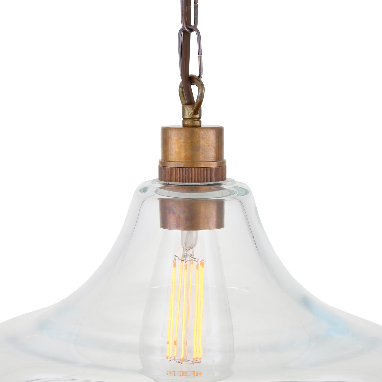 Clifton Railway Clear Glass Pendant