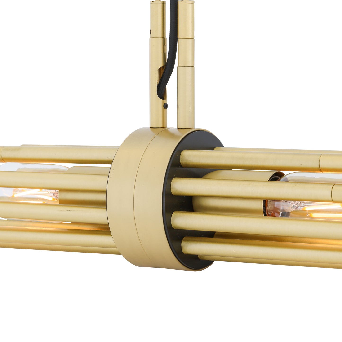 Victoria Modern Brass Sleeve Pendant Light