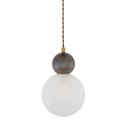 Helena Brass and Glass Ball Pendant Light