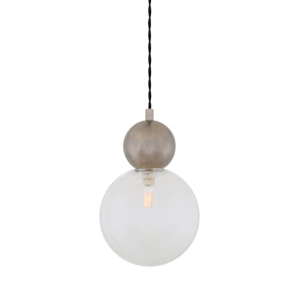 Helena Brass and Glass Ball Pendant Light