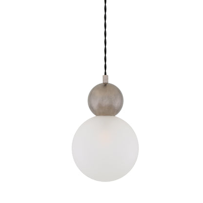 Helena Brass and Glass Ball Pendant Light