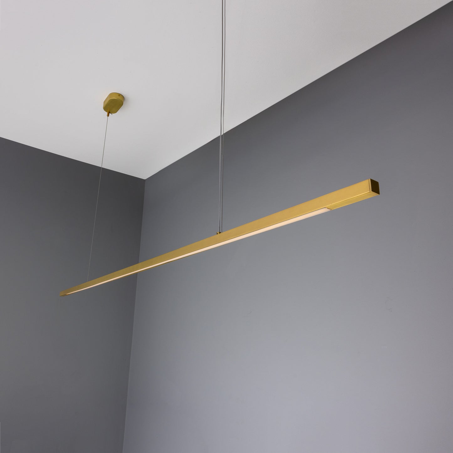 Fairfield Contemporary Brass LED Linear Pendant