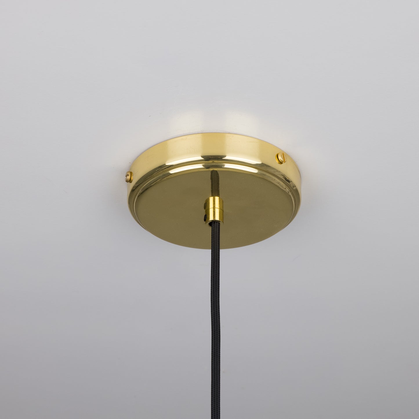 Nahla Reeded Glass and Brass Pendant