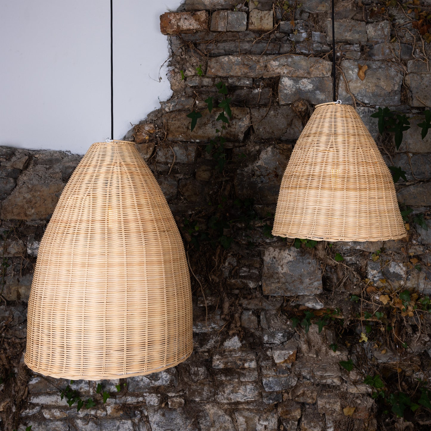 Altus Small Natural Rattan Pendant Light 40cm IP20/IP65