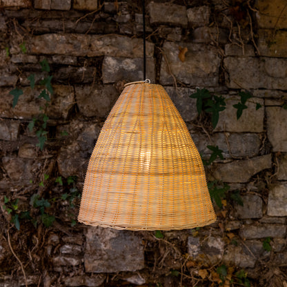 Altus Small Natural Rattan Pendant Light 40cm IP20/IP65