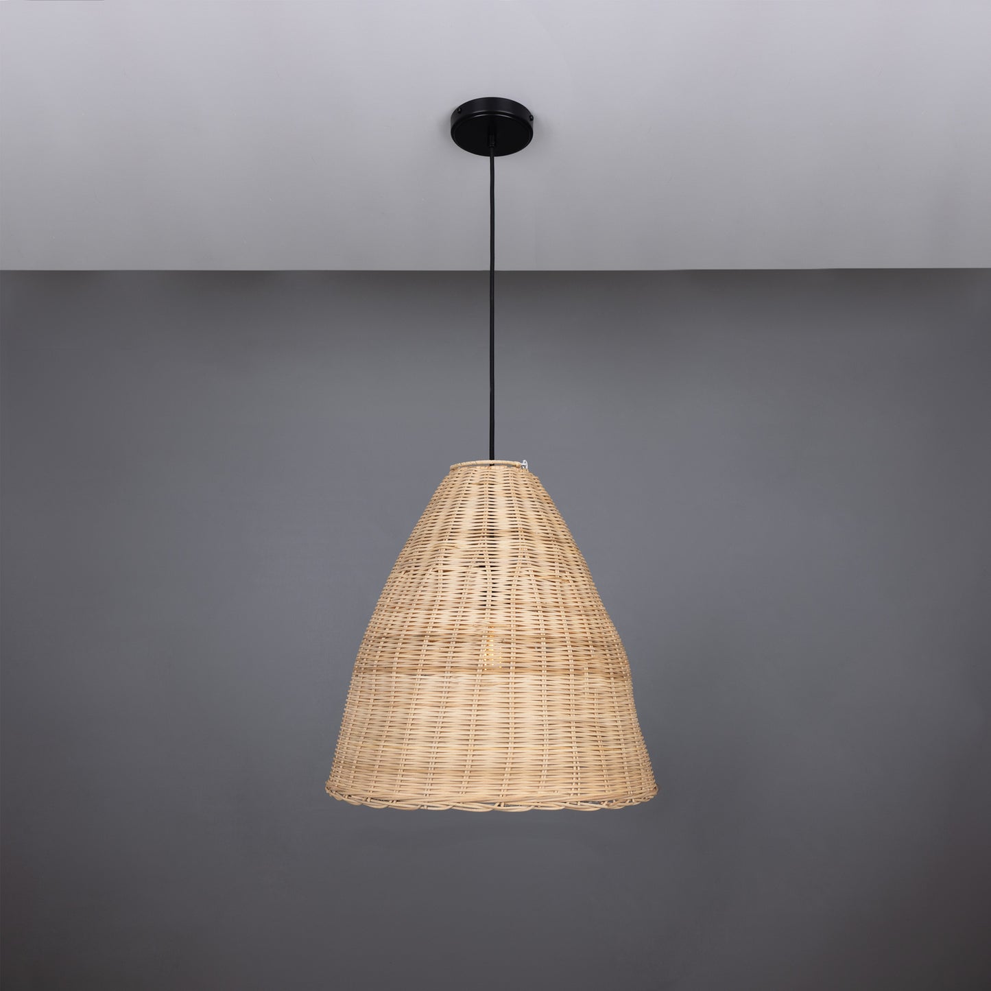 Altus Small Natural Rattan Pendant Light 40cm IP20/IP65