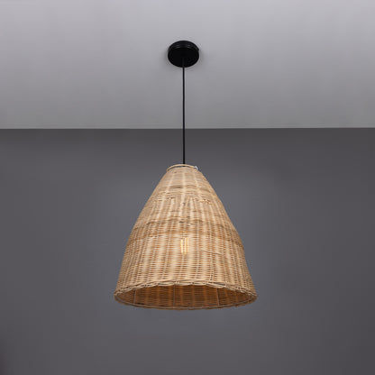 Altus Small Natural Rattan Pendant Light 40cm IP20/IP65