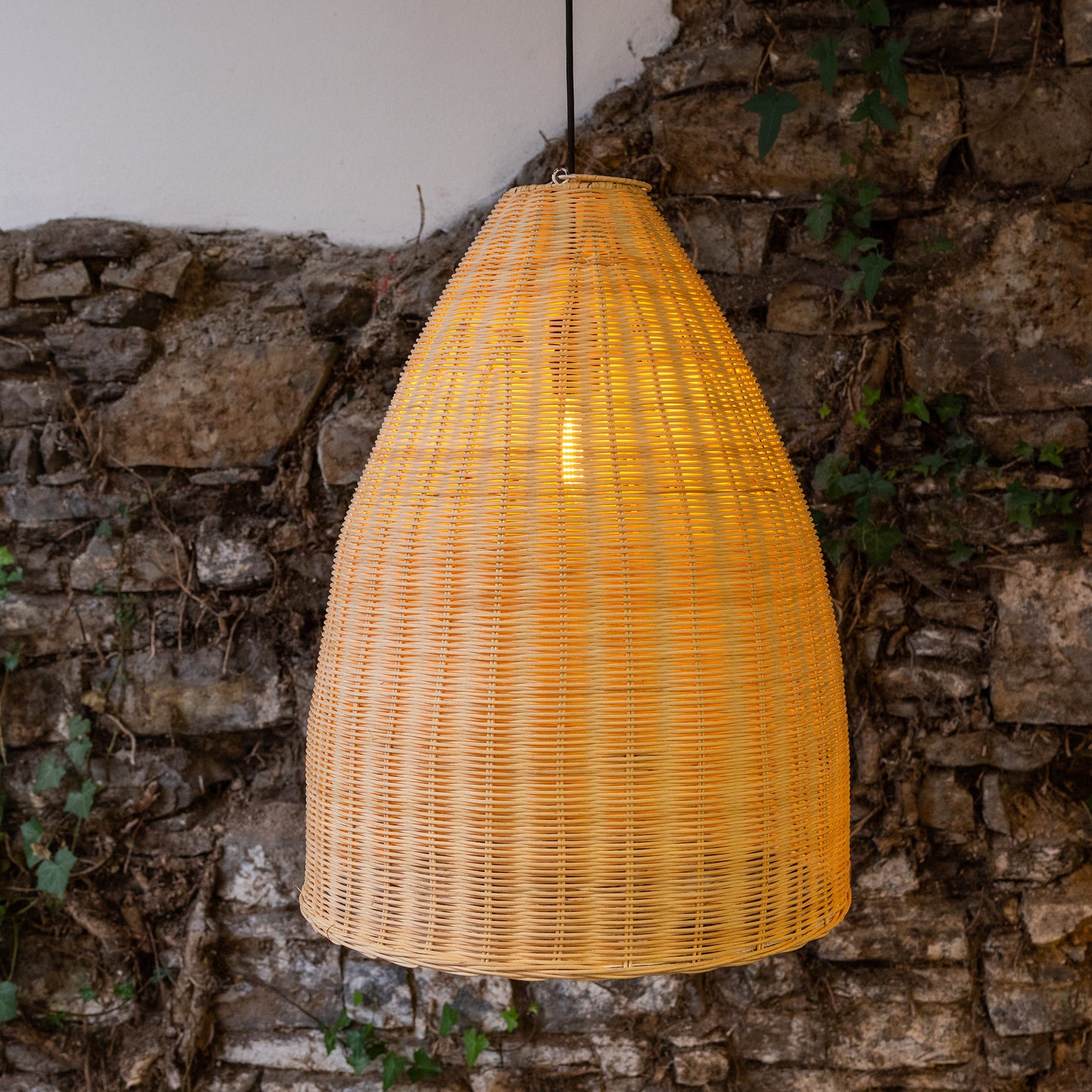 Altus Large Natural Rattan Pendant Light 52cm IP20/IP65