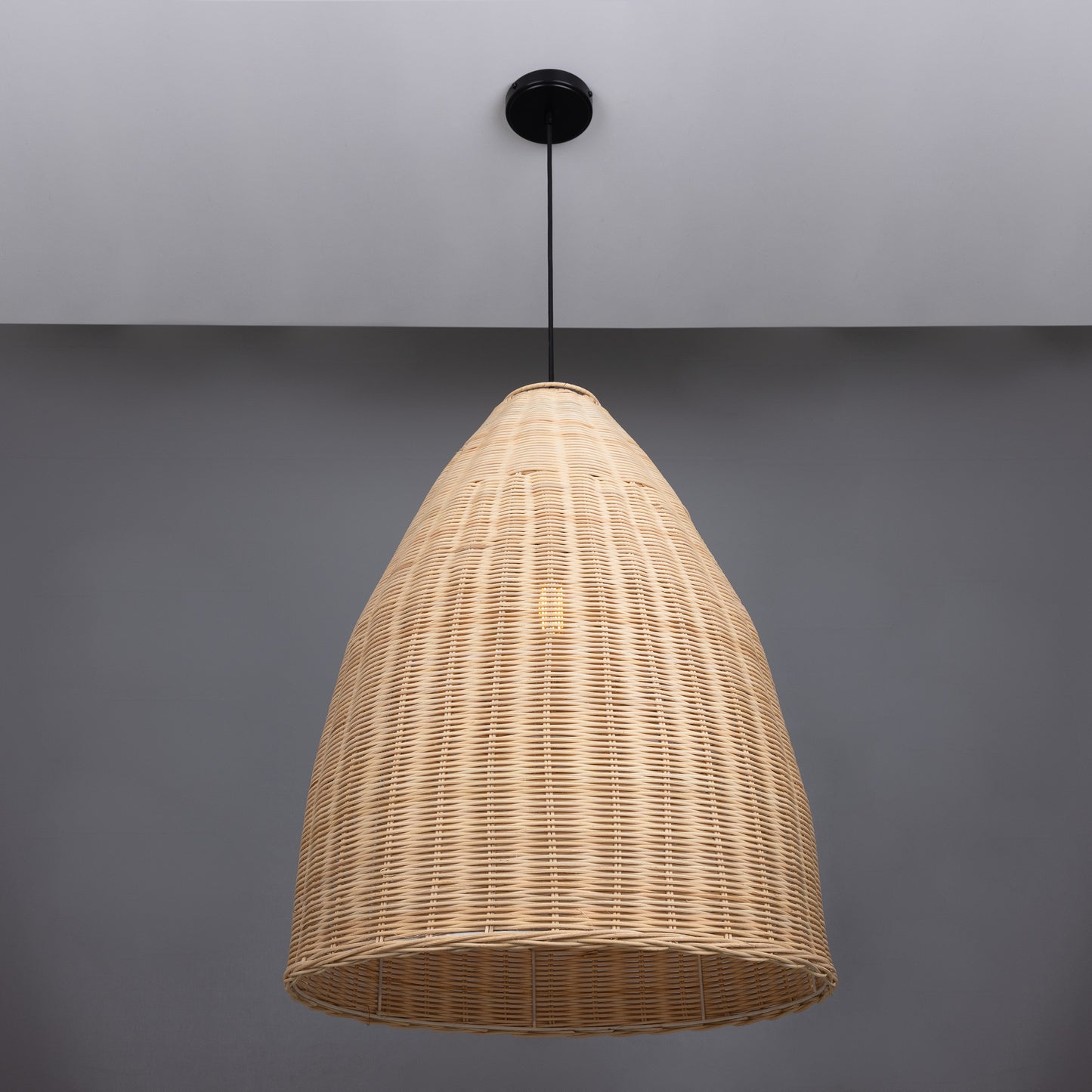 Altus Large Natural Rattan Pendant Light 52cm IP20/IP65